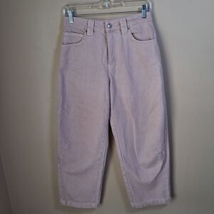 Zara Women’s Light Pink Barrel Jeans; Size 0